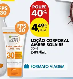 Pingo Doce Loção corporal ambre solaire promoção