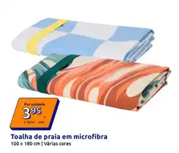 Action Toalha de praia em microfibra promoção