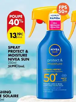 Pingo Doce Spray protect & moisture nivea sun promoção