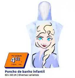Action Poncho de banho infantil promoção
