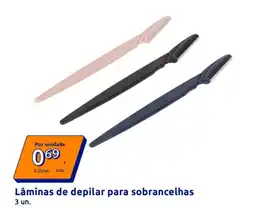Action Lâminas de depilar para sobrancelhas 3 un. promoção