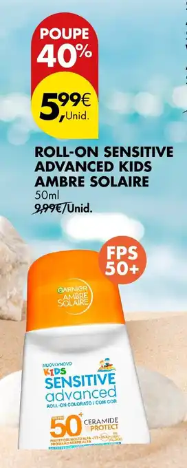 Roll-on sensitive advanced kids ambre solaire