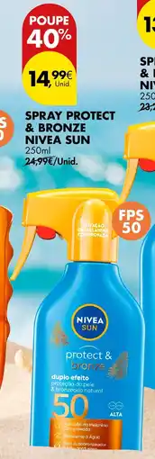 Pingo Doce Spray protect & bronze nivea sun promoção