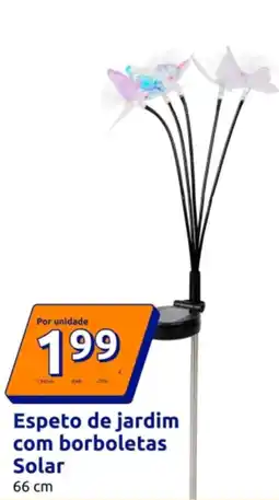 Action Espeto de jardim com borboletas Solar 66 cm promoção