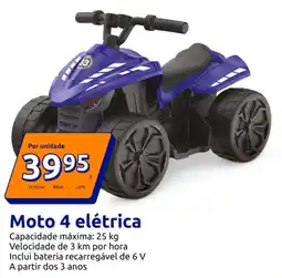 Action Moto 4 elétrica promoção
