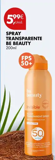 Pingo Doce Spray transparente be beauty promoção