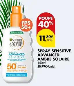 Pingo Doce Spray sensitive advanced ambre solaire promoção