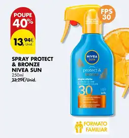 Pingo Doce Spray protect & bronze nivea sun promoção