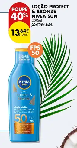 Pingo Doce Loção protect & bronze nivea sun promoção