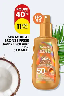 Pingo Doce Spray ideal bronze fps50 ambre solaire promoção