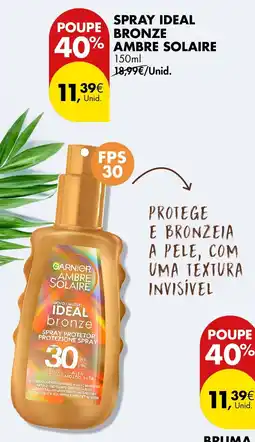 Pingo Doce Spray ideal bronze ambre solaire promoção