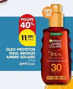 Pingo Doce Óleo protetor ideal bronze ambre solaire promoção