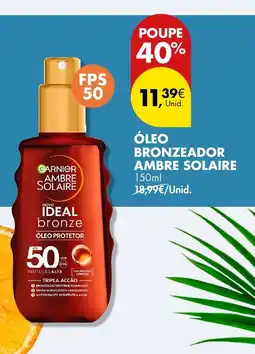 Pingo Doce Óleo bronzeador ambre solaire FPS 50 promoção