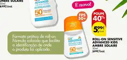 Pingo Doce Roll-on sensitive advanced kids ambre solaire FPS 50+ promoção