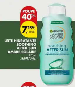 Pingo Doce Leite hidratante soothing after sun ambre solaire promoção