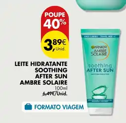 Pingo Doce Leite hidratante soothing after sun ambre solaire promoção