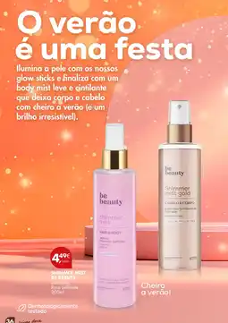 Pingo Doce Shimmer mist be beauty promoção
