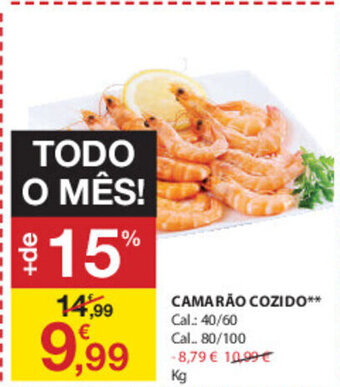 E.Leclerc Camarão Cozido promoção