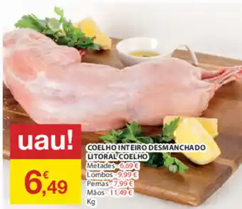 E.Leclerc Coelho Inteiro Desmanchado Litoral Coelho promoção