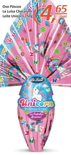 Mota Reis Ovo Páscoa La Luisa Chocolate Leite Unicorn promoção