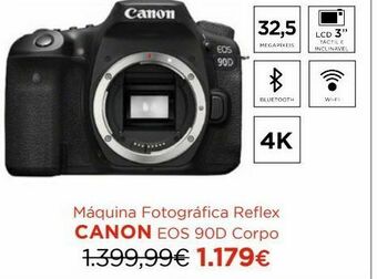 El Corte Inglés Câmera reflex canon promoção
