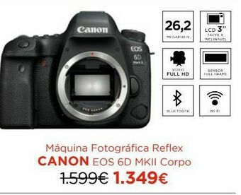 El Corte Inglés Câmera reflex canon promoção