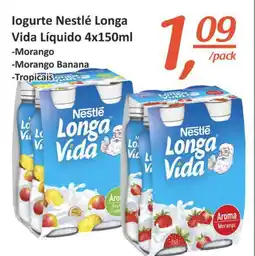 Mota Reis logurte Nestlé Longa Vida Líquido promoção