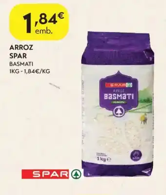 Spar Arroz spar basmati promoção