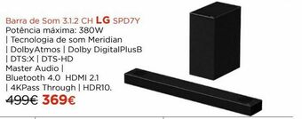 El Corte Inglés Barra de som lg promoção