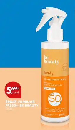 Pingo Doce Spray familiar fps50+ be beauty promoção