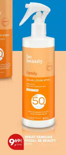 Pingo Doce Spray familiar fps50+ be beauty promoção
