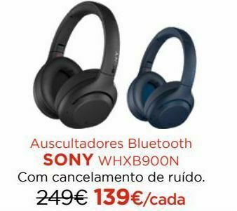 El Corte Inglés Auscultadores bluetooth sony promoção