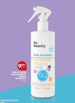 Pingo Doce Spray solar kids sensitive fps50+ be beauty promoção
