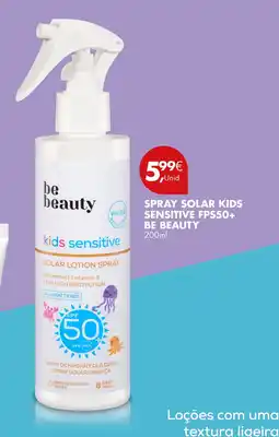 Pingo Doce Spray solar kids sensitive fps50+ be beauty promoção
