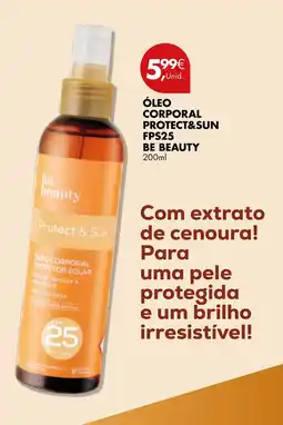 Pingo Doce Óleo corporal protect&sun fps25 be beauty promoção