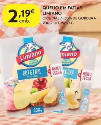 Spar Queijo em fatias limiano promoção