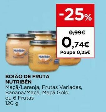 El Corte Inglés Puré de frutas promoção