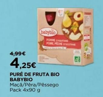 El Corte Inglés Puré de frutas promoção