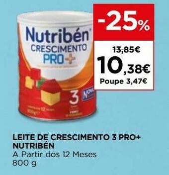 El Corte Inglés Leite de crescimento nutribén promoção