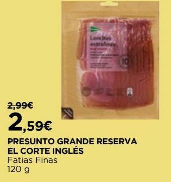 El Corte Inglés Presunto promoção