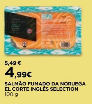 El Corte Inglés Salmão promoção