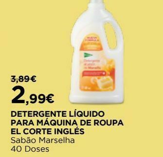 El Corte Inglés Detergente promoção
