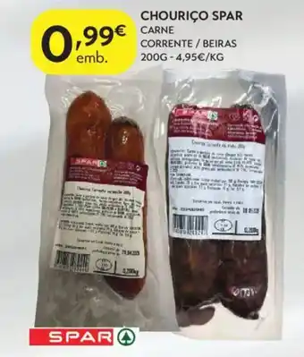 Spar Chouriço spar promoção