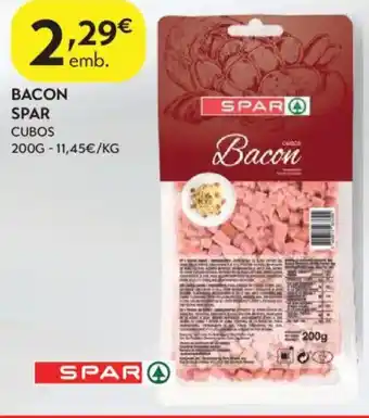 Spar Bacon spar cubos promoção