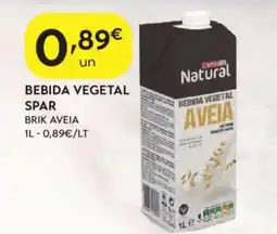 Spar Bebida vegetal spar brik aveia promoção