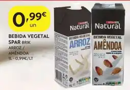 Spar Bebida vegetal spar brik arroz / amêndoa promoção