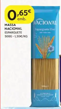 Spar Massa nacional esparguete promoção
