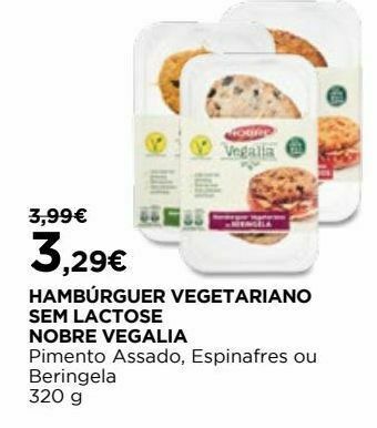 El Corte Inglés Hamburguer vegetal promoção