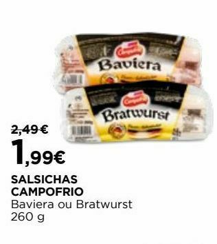 El Corte Inglés Salsicha campofrio promoção