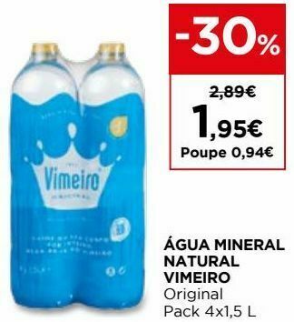 El Corte Inglés Água promoção